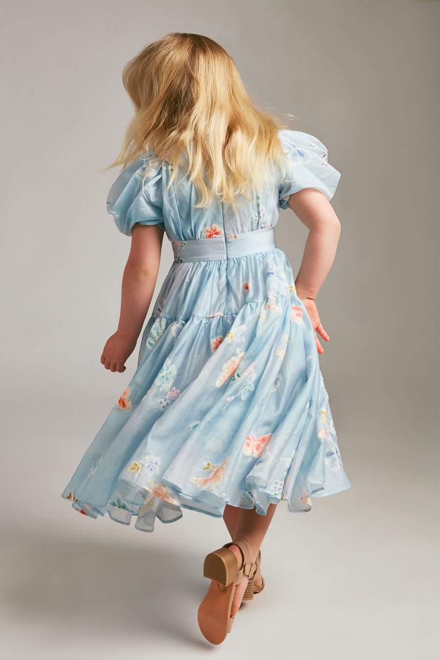 Girls Zoe Butterfly Midi Dress