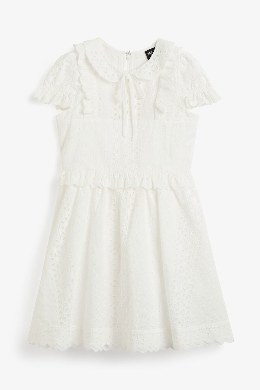 AVA EMBROIDERED DRESS in colour White