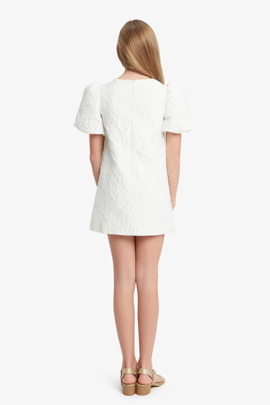GISELLE MINI DRESS in colour IVORY