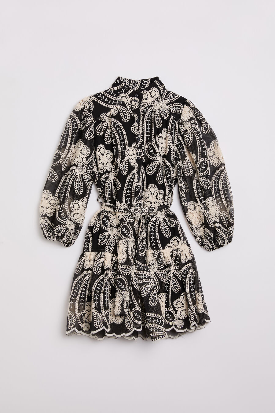 MAYA MINI SHIRT DRESS in colour BLACK