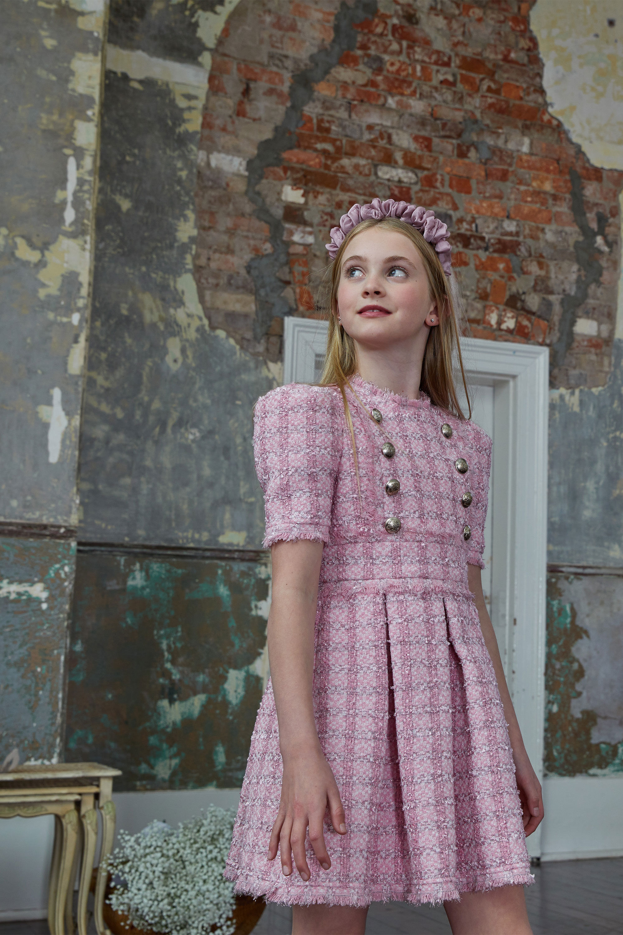 Pink 2025 boucle dress