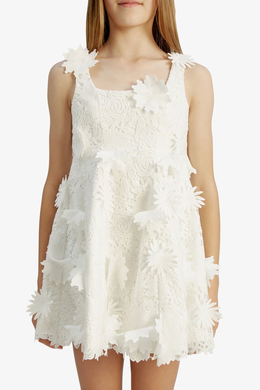 CALYPSO LACE DRESS in colour ORCHIDWHT