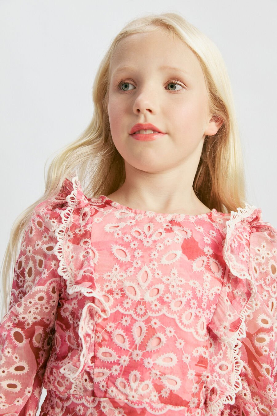 ODETTE MINI DRESS in colour Pink Garden