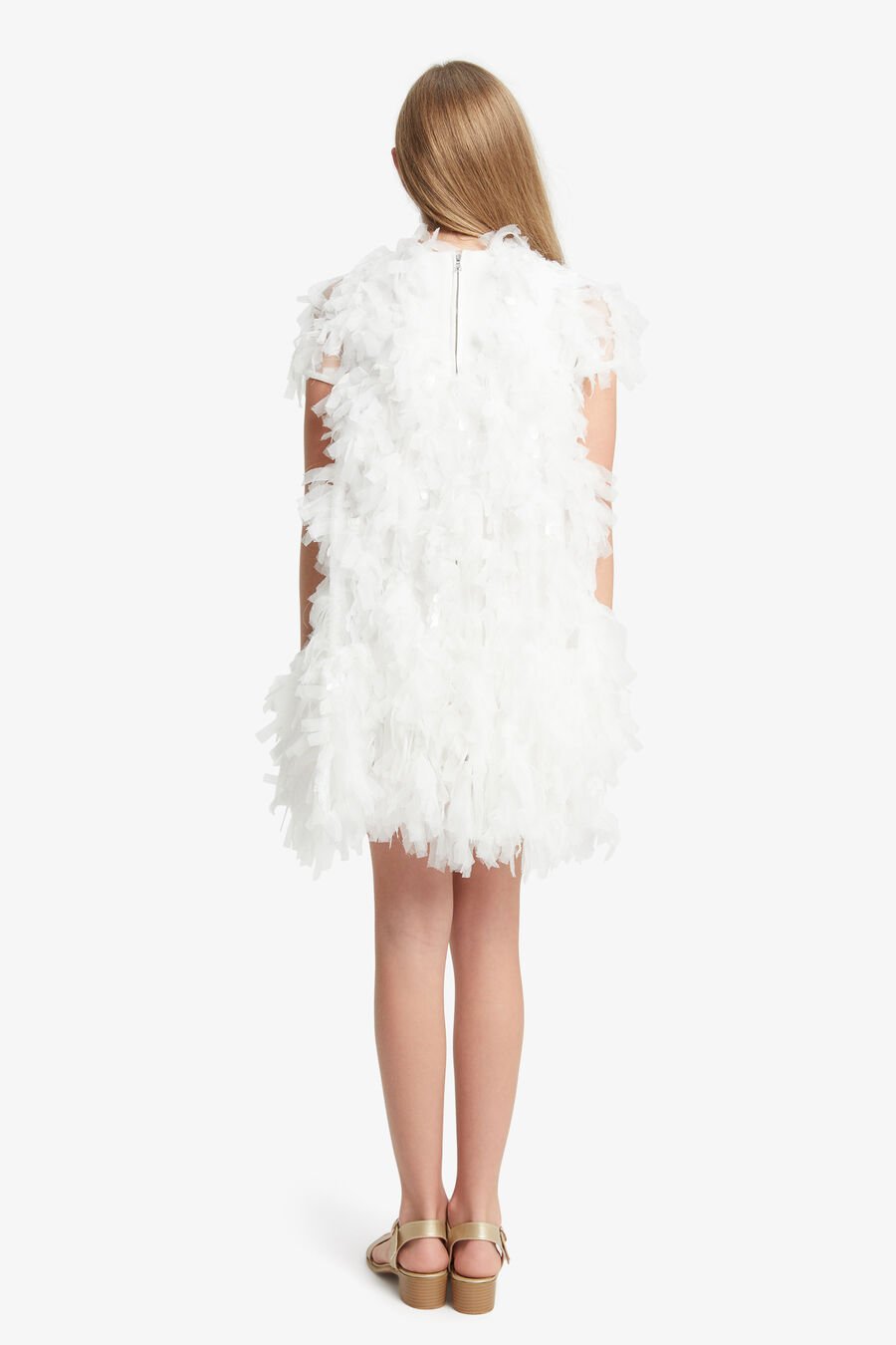 MALLORY TIERED DRESS in colour ORCHID WHT