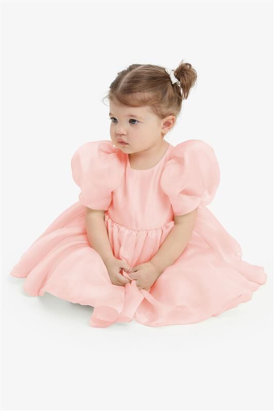 Baby Girl Juliet Organza Mini Dress In Bliss Pink Bardot Junior