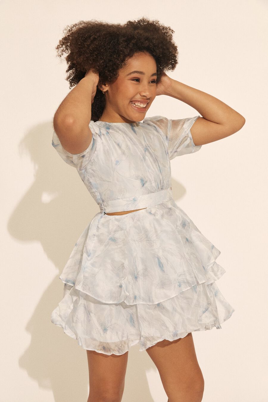 LUCIA MINI DRESS in colour BLUE INK