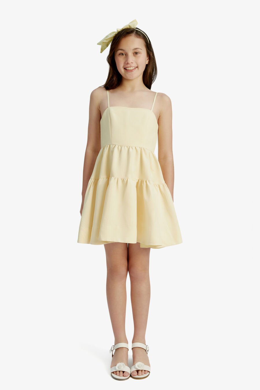 CHARLOTTE MINI DRESS in colour Canary Yellow