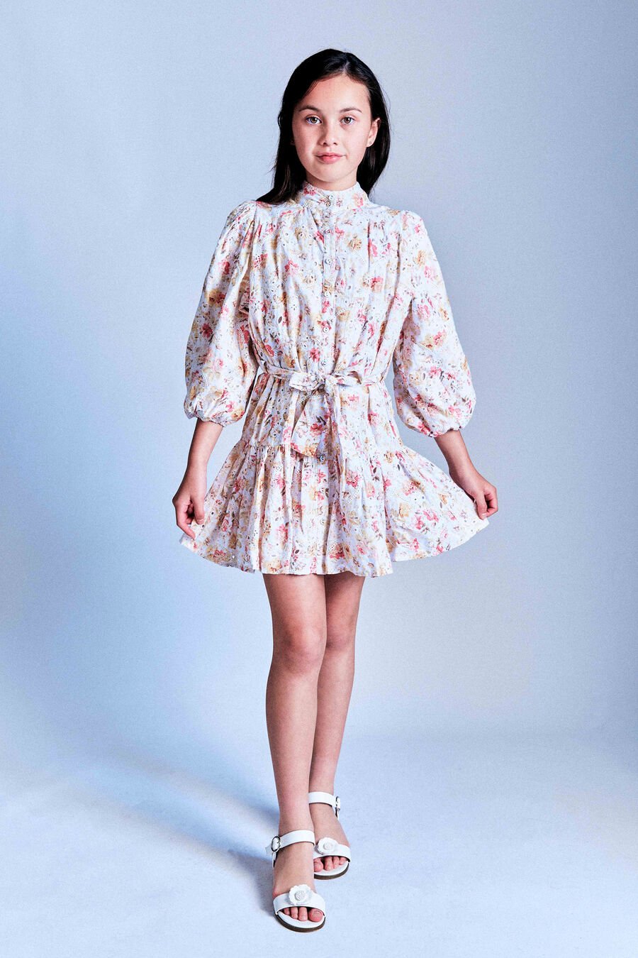 ASHA MINI SHIRT DRESS in colour Vintage Floral