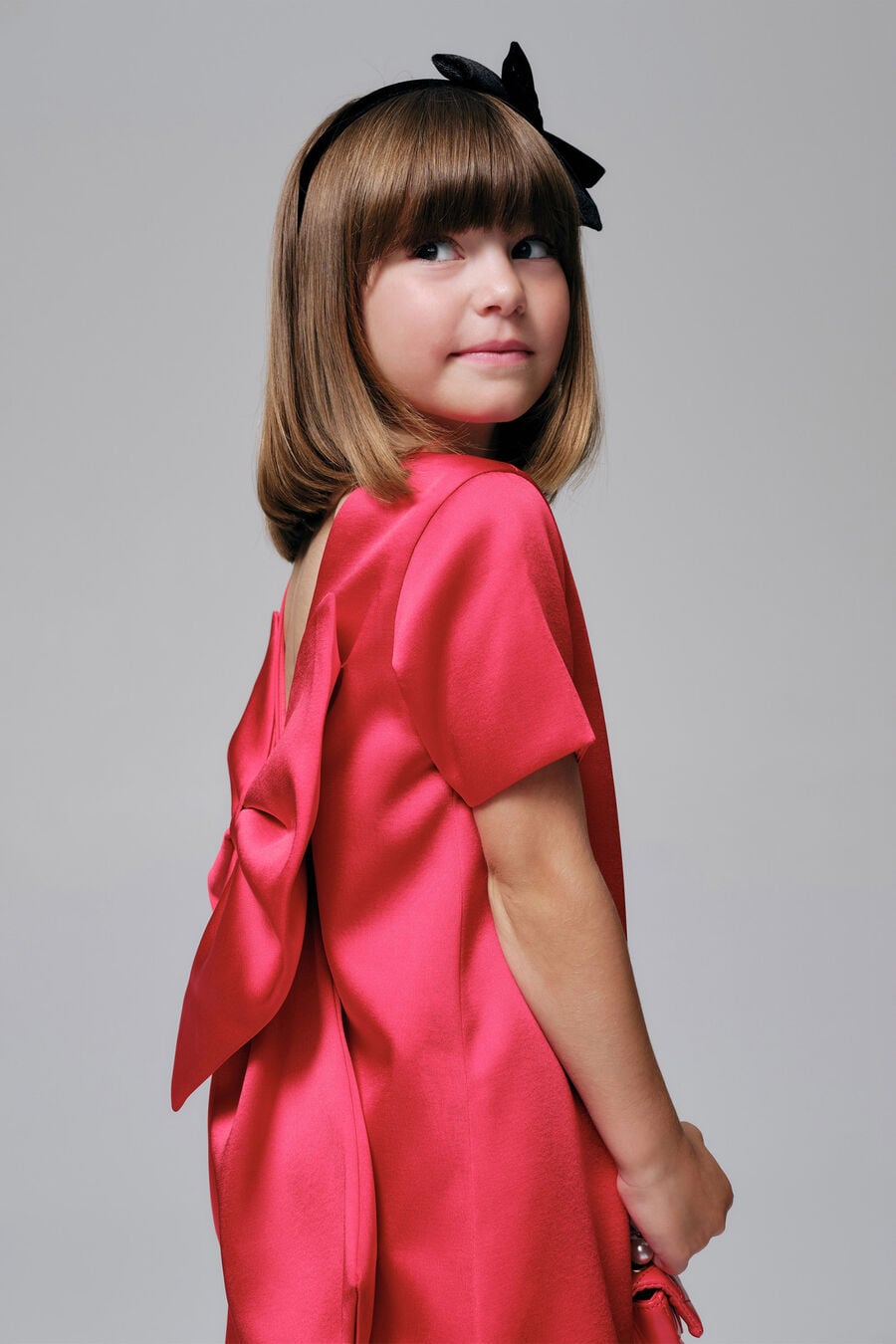 Girls Demi Bow Back Dress