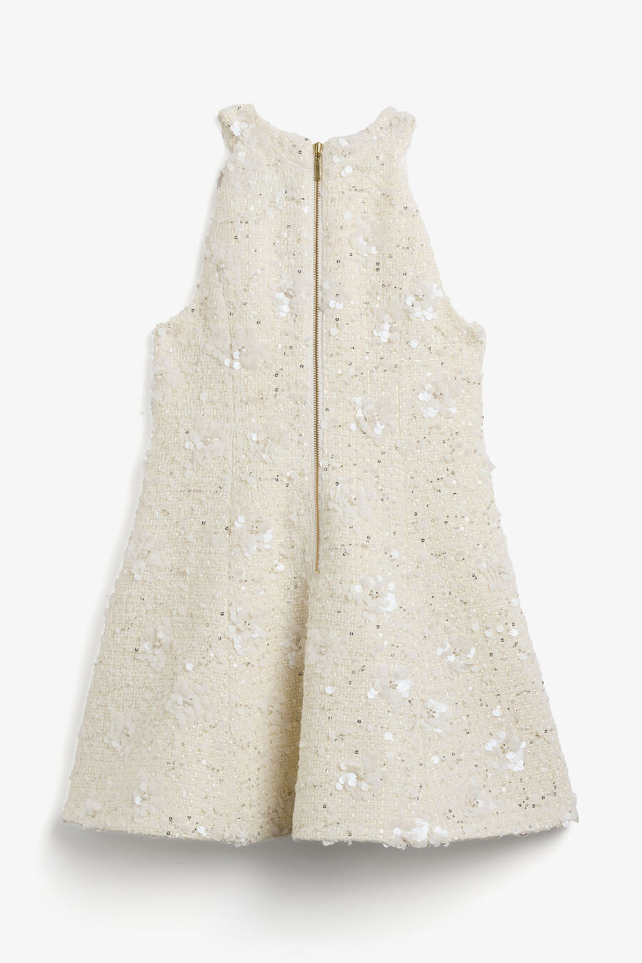 YVE BOUCLE MINI DRESS in colour IVORY