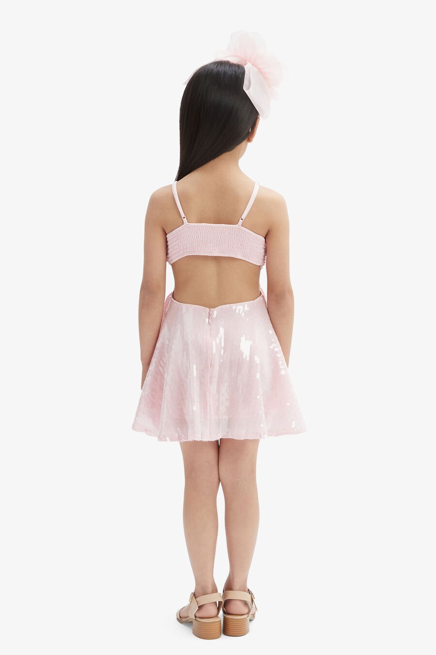 ZARELA SEQUIN DRESS in colour BLISS PINK