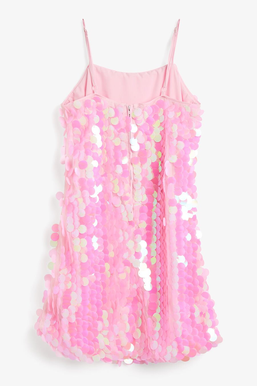 BYRDIE SEQUIN MINI DRESS in colour PINK