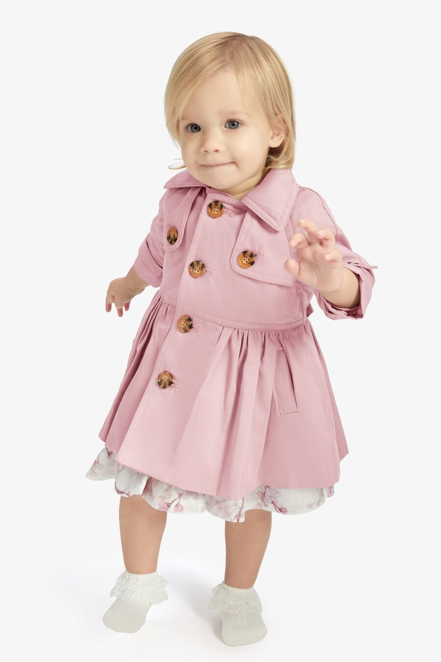 MIA CLASSIC TRENCH in colour BLUSH PINK
