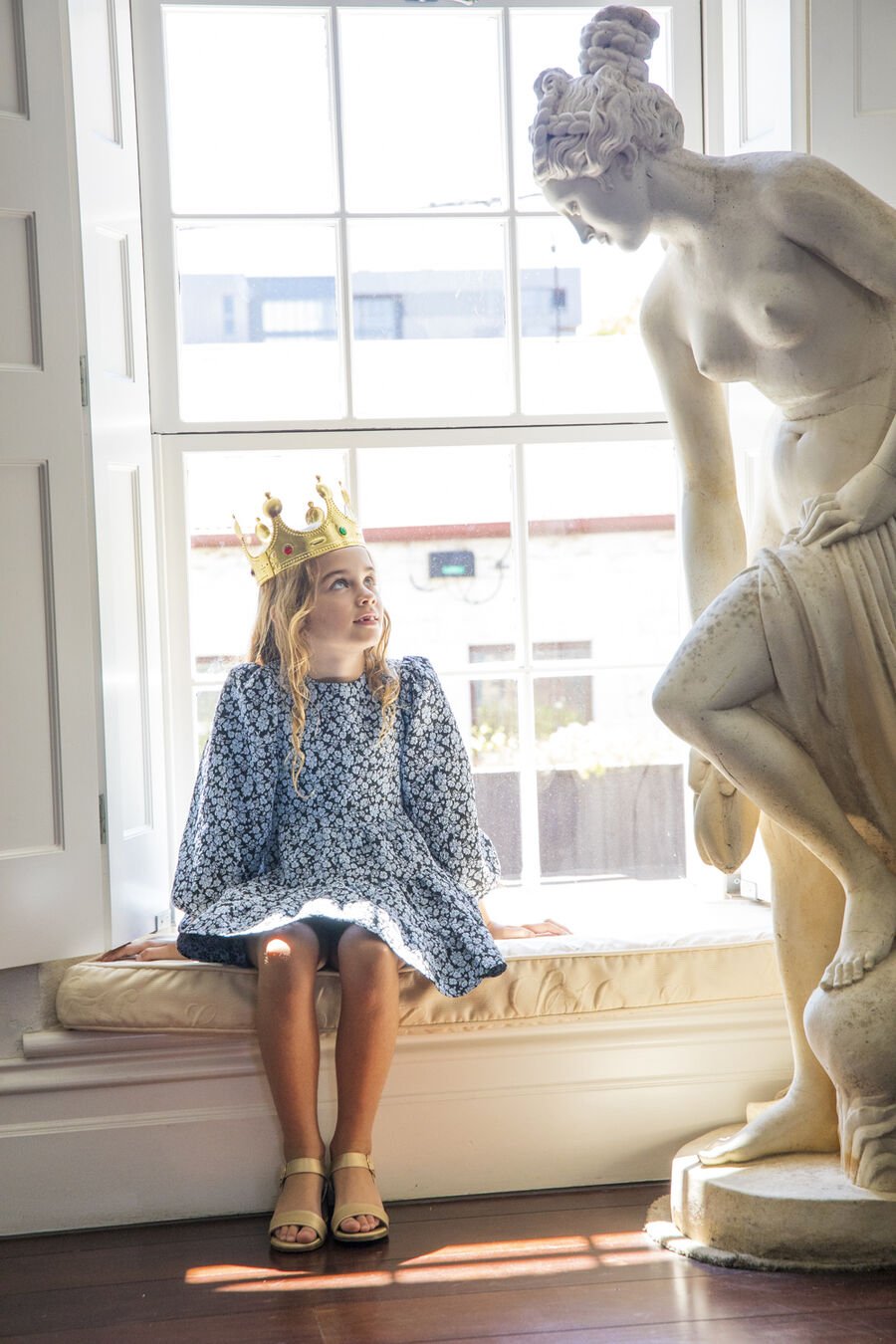 MAKAYLA MINI DRESS in colour Blue Floral