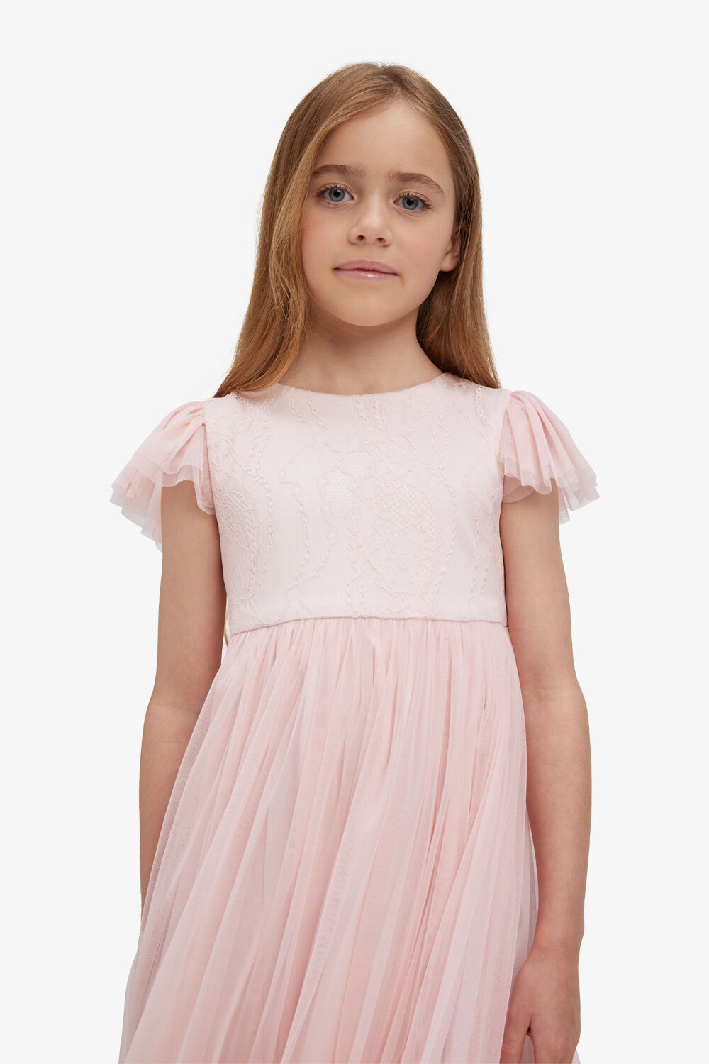 GIRLS KAIA TULLE GOWN in colour JET SET