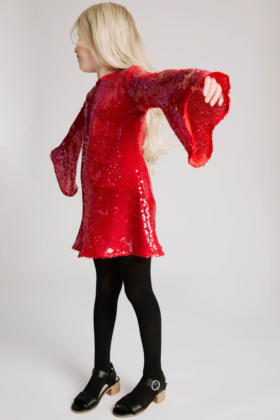 Girls Freja Sequin Mini Dress