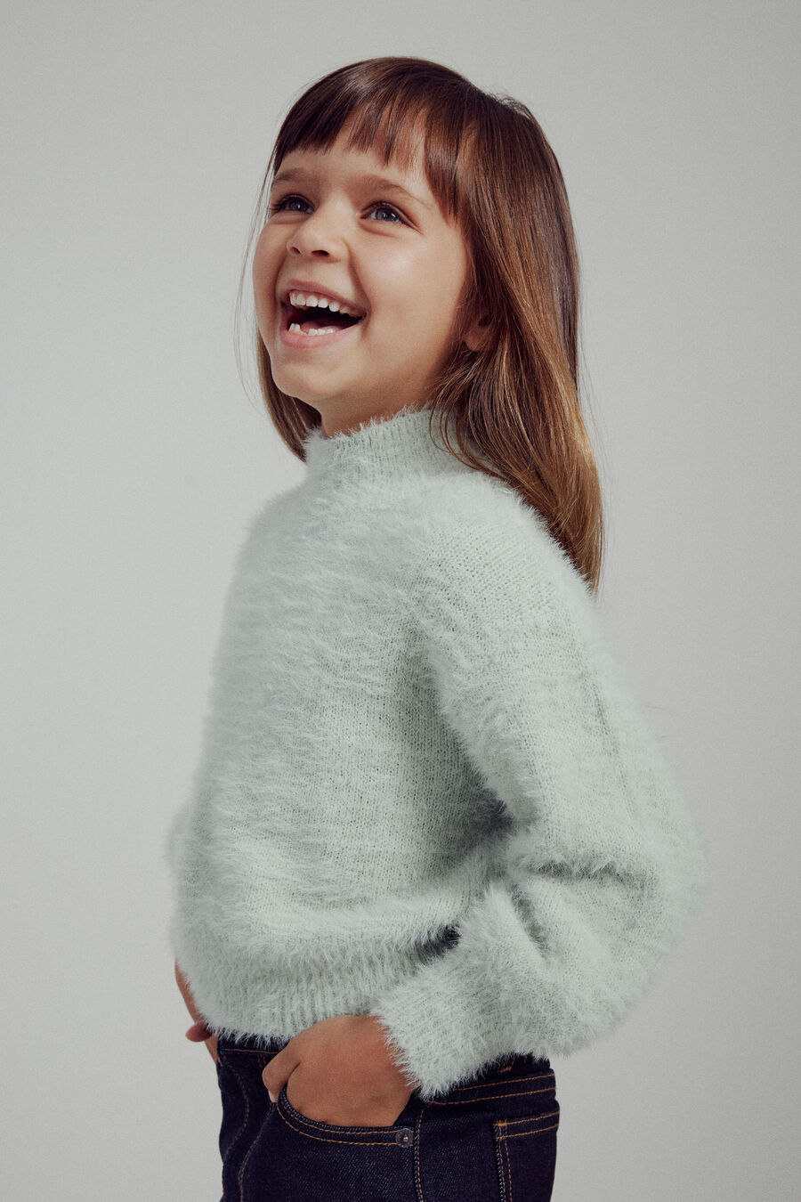 Girls Bell Sleeve Knit