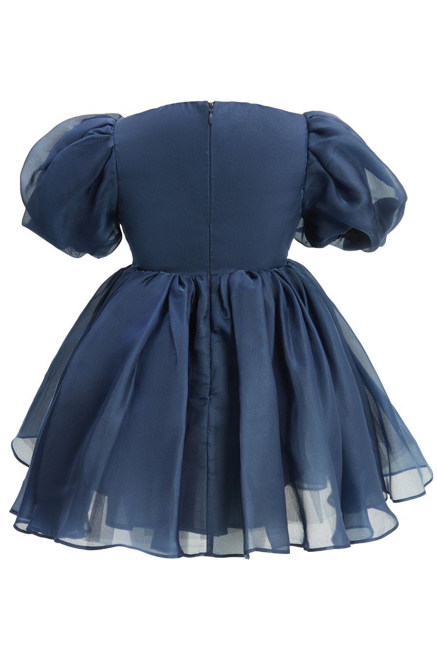 JULIET ORGANZA MINI DRESS in colour NAVY