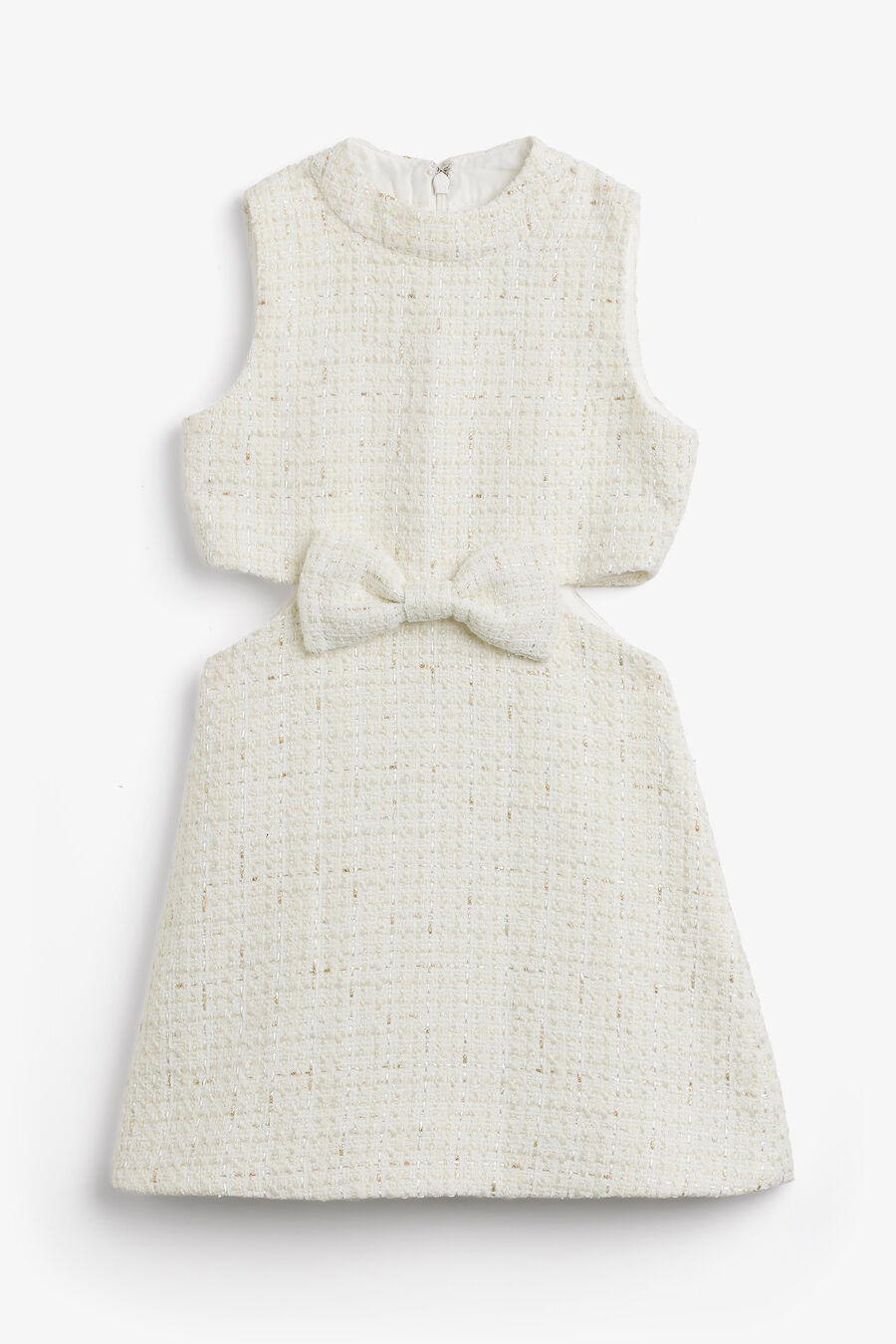 CHANTELLE BOUCLE MINI DRESS in colour Ivory