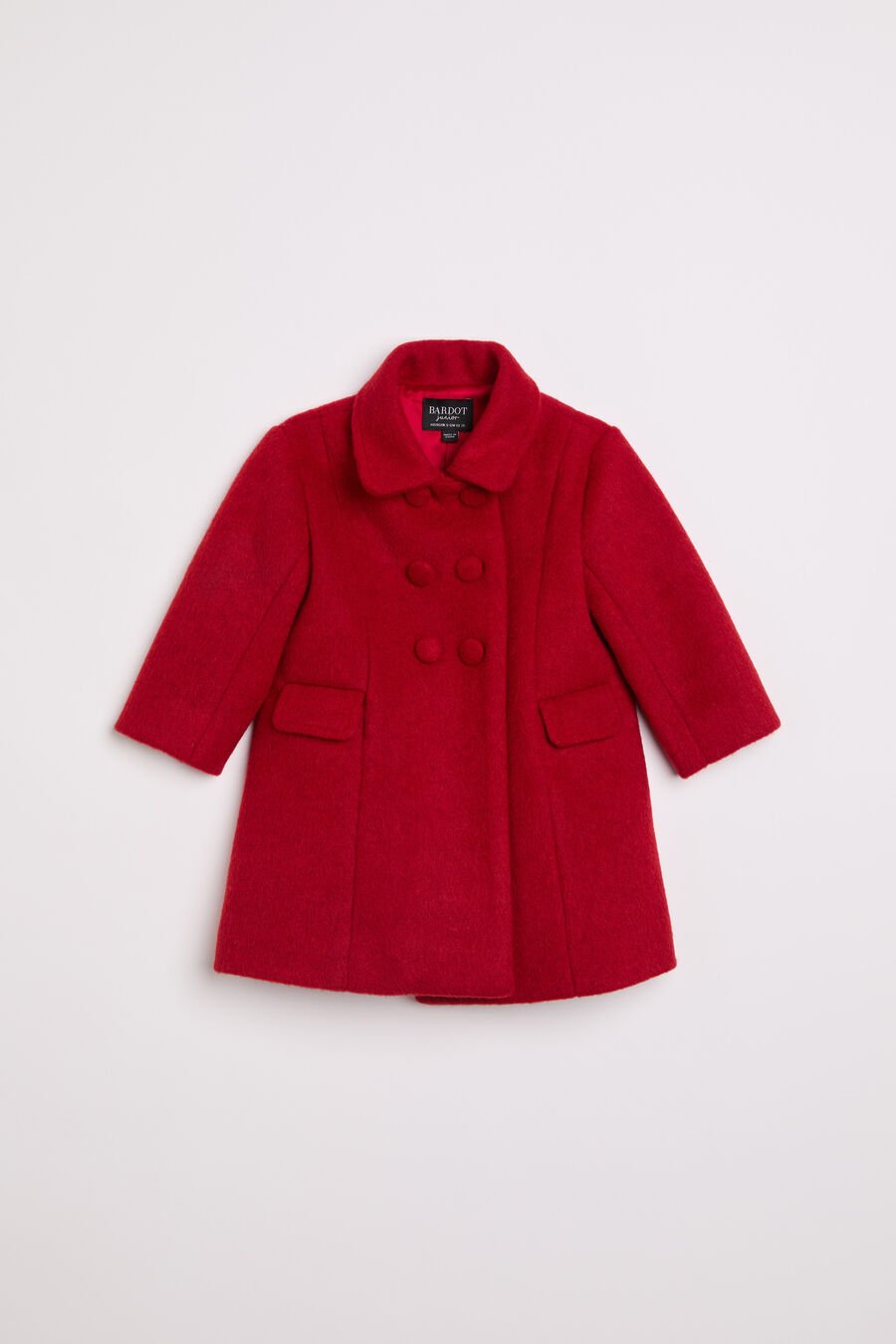 LEAH WOOL COAT in colour RED