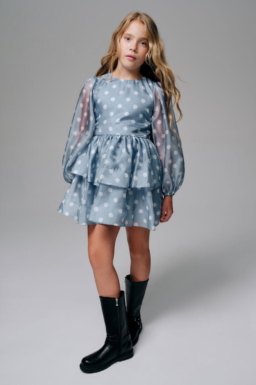 Girls Wednesday Polka Dot Dress