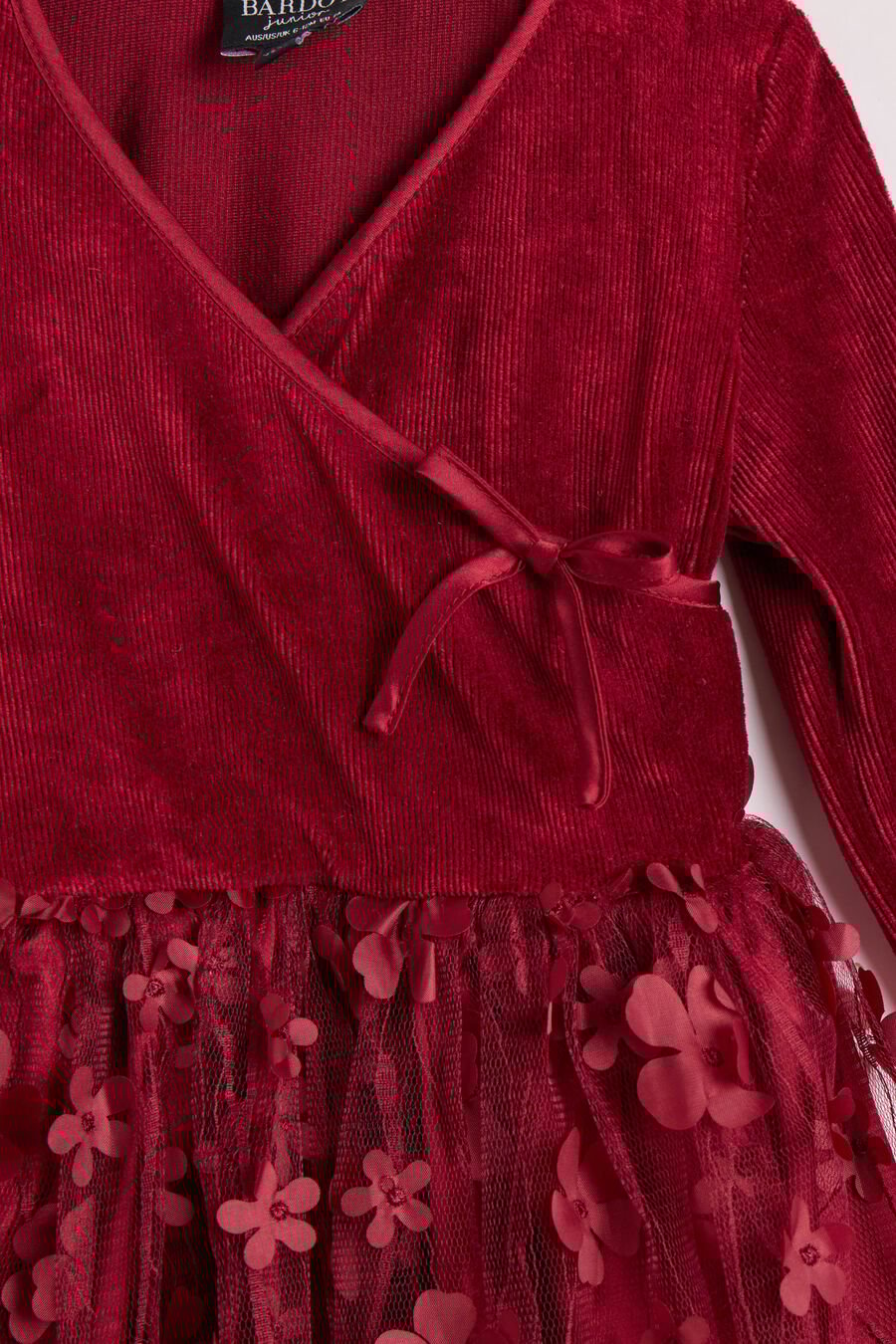 CARA  BALLET DRESS in colour Burgundy