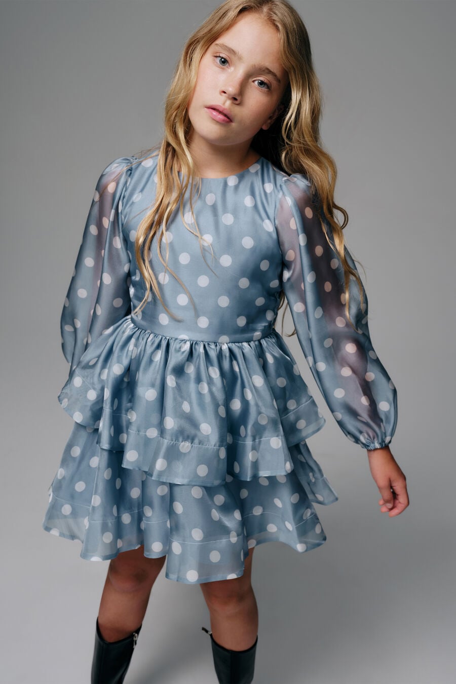 Girls Wednesday Polka Dot Dress
