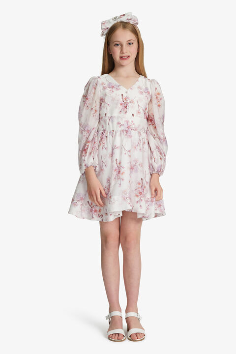 GIRLS RAISA MINI DRESS in colour BLOSSOM