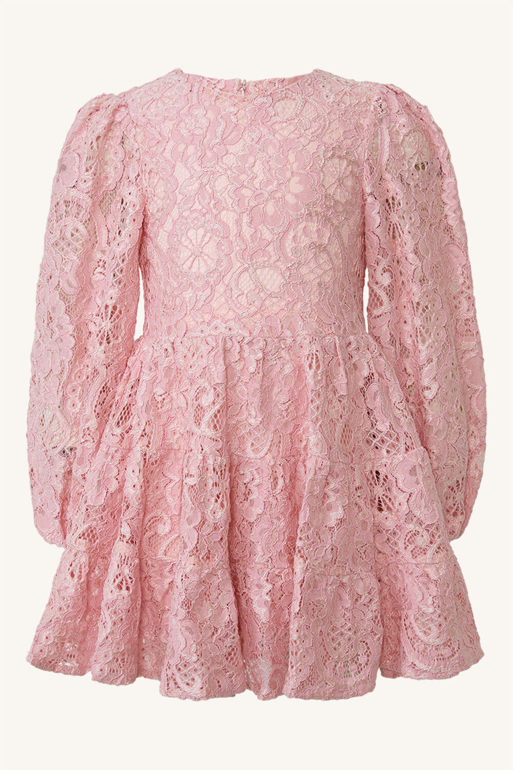 GIRLS ELLA LACE DRESS in colour SOFT PINK