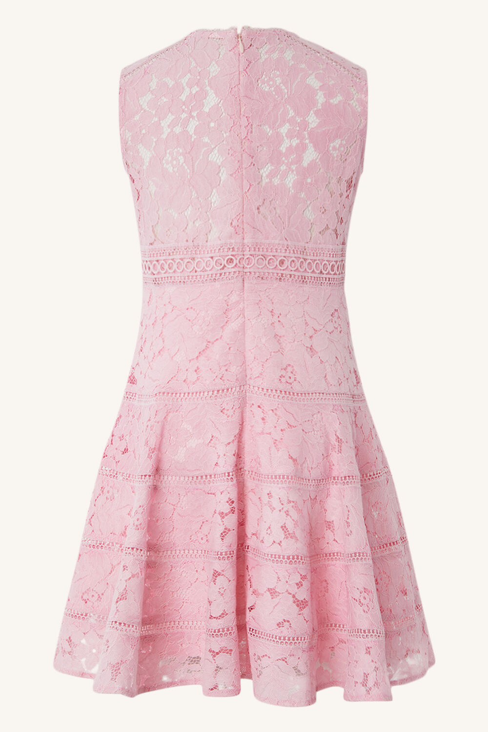 ELISE LACE DRESS in colour PETAL PINK