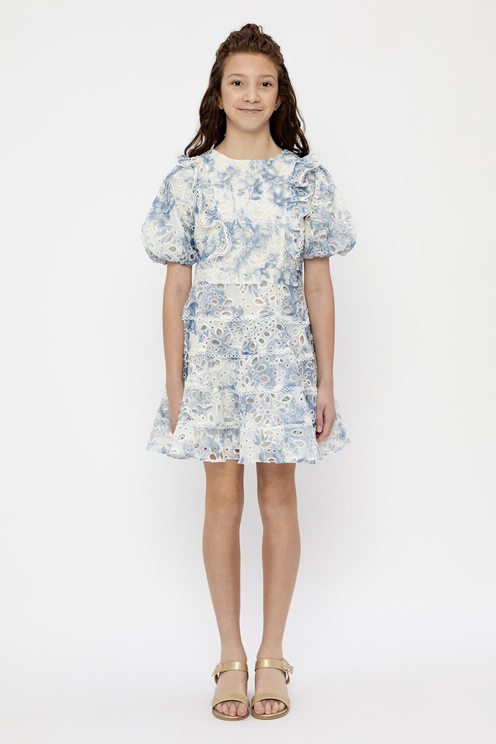 ANNIKA MINI DRESS in colour MOOD INDIGO