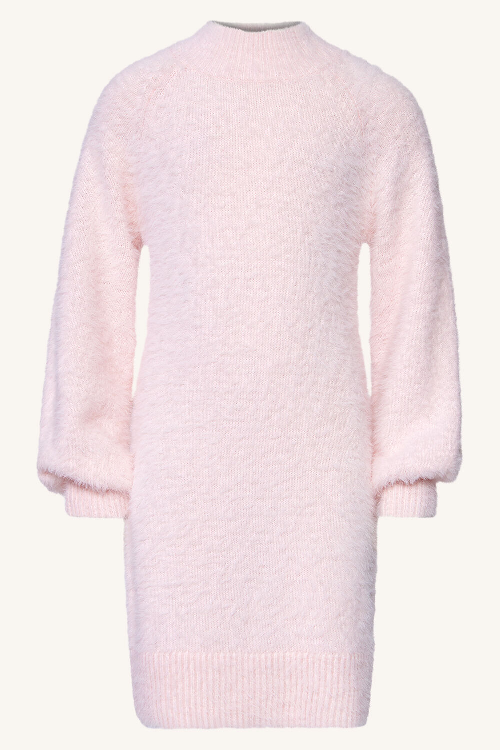 GIRLS BELL SLV KNIT DRESS in colour DESERT SAND