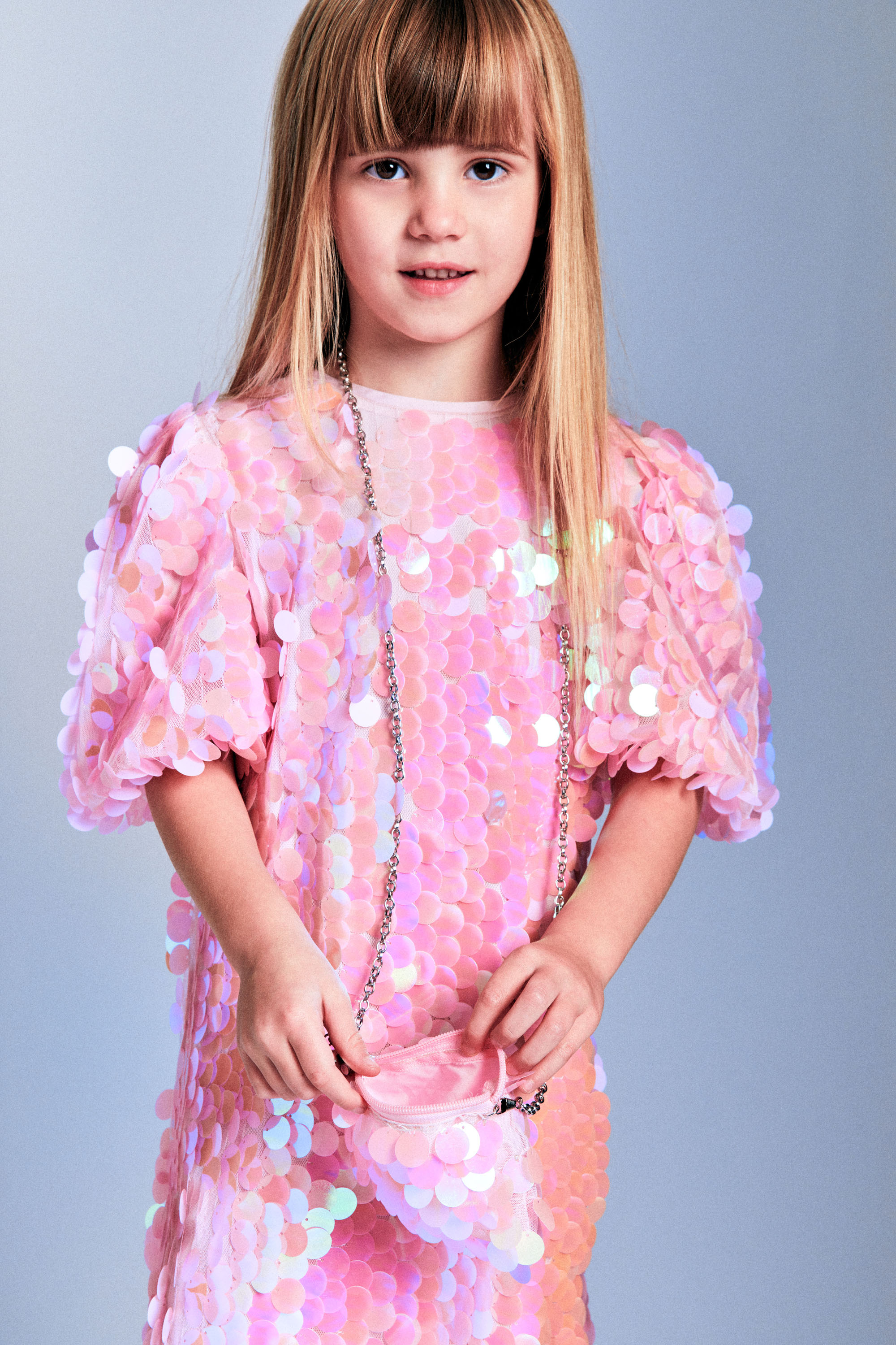 Shop Bardot Junior Girls Giselle Sequin Dress In Pink