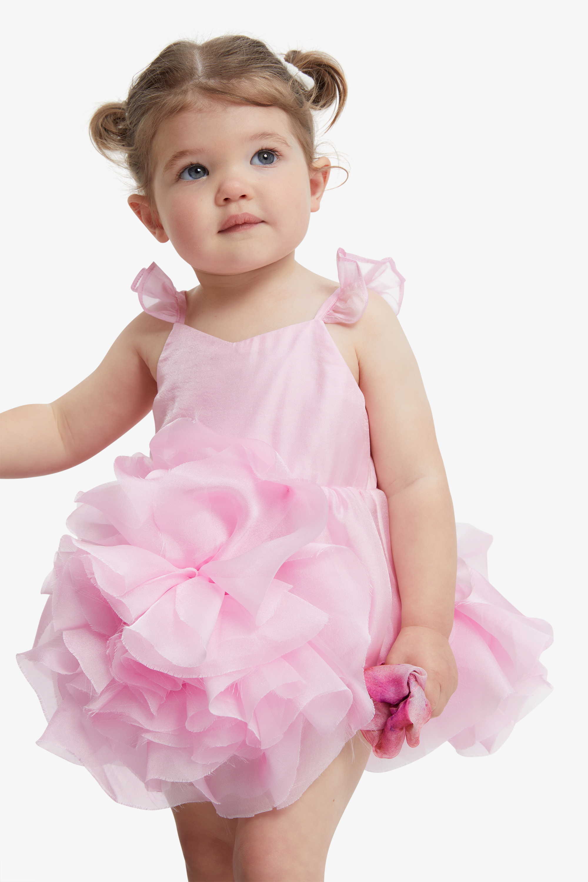 Bardot Junior Baby Girl Fleurette Flower Grow In Lili Pink