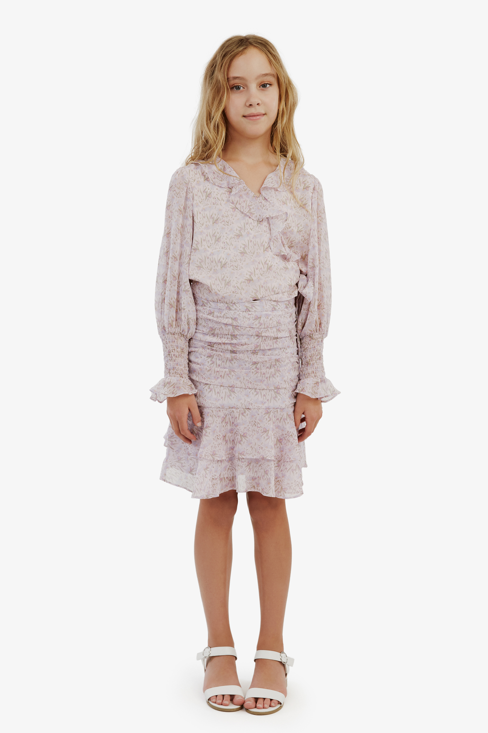 Shop Bardot Junior Girls Mimi Ditsy Skirt In Lilac Dtsy