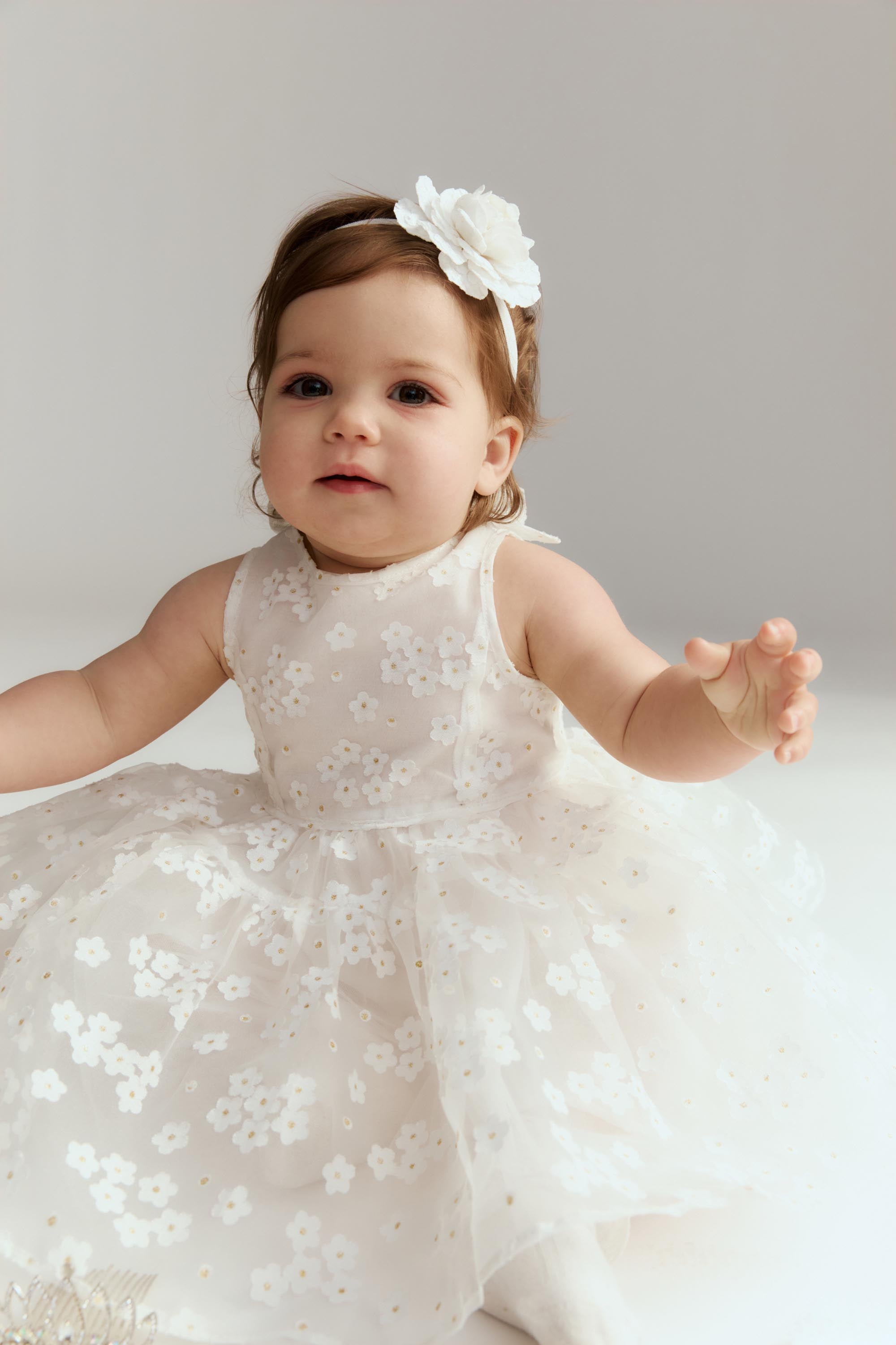 Bardot Junior Kids' Baby Anabelle Dress In White