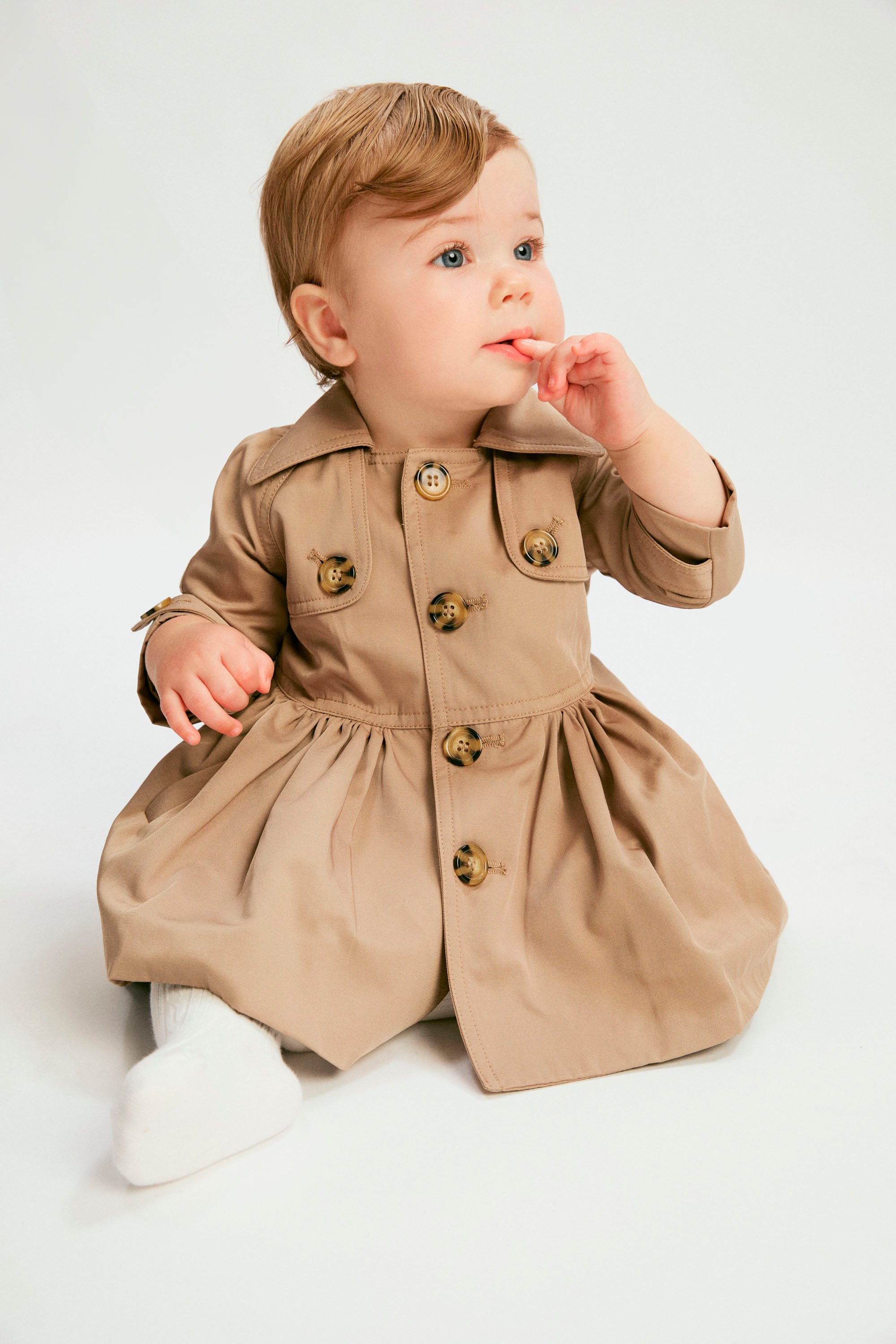 Bardot Junior Baby Girl Mia Classic Trench In Tan