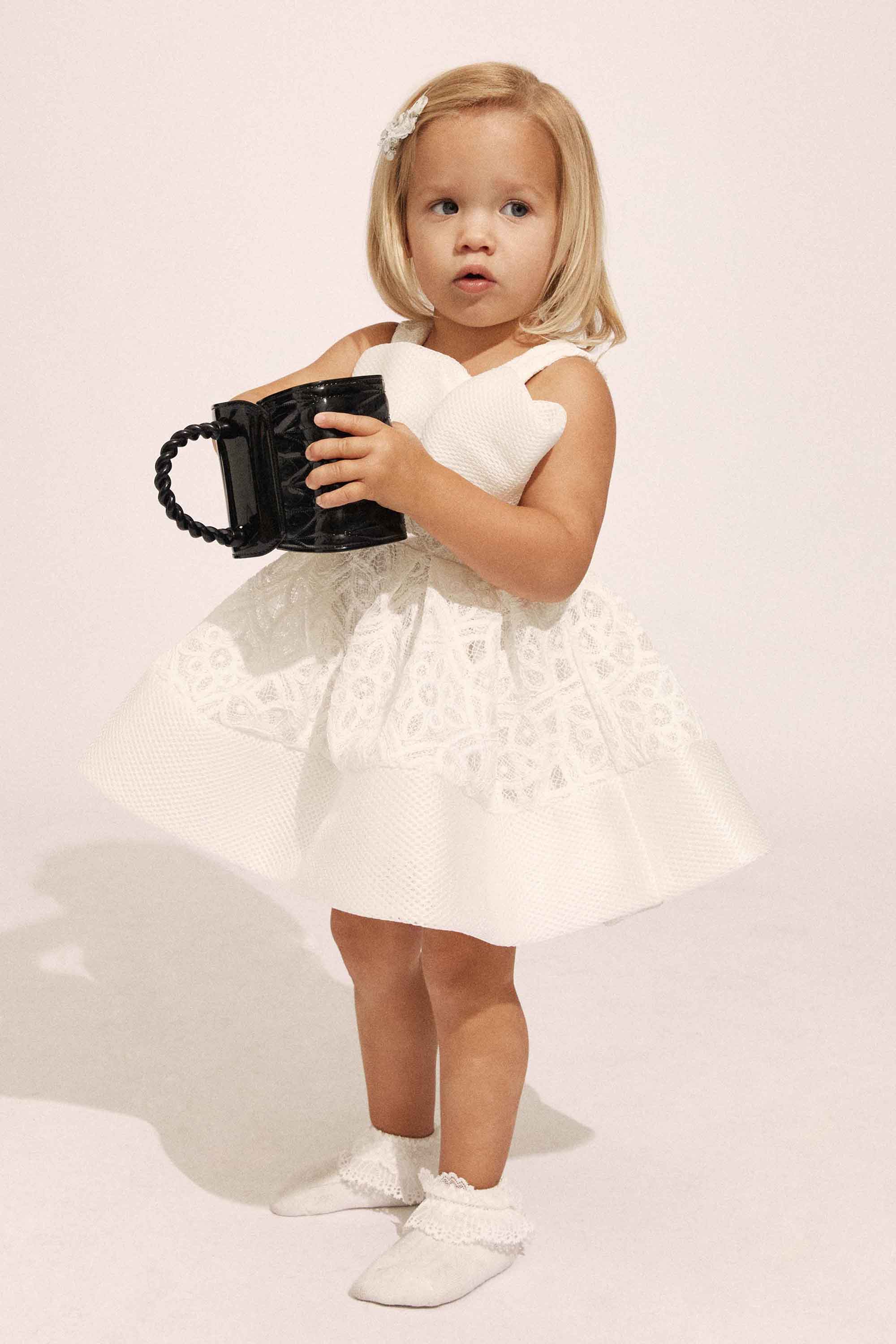 Shop Bardot Junior Baby Willow Bow Dress In Orchid Wht