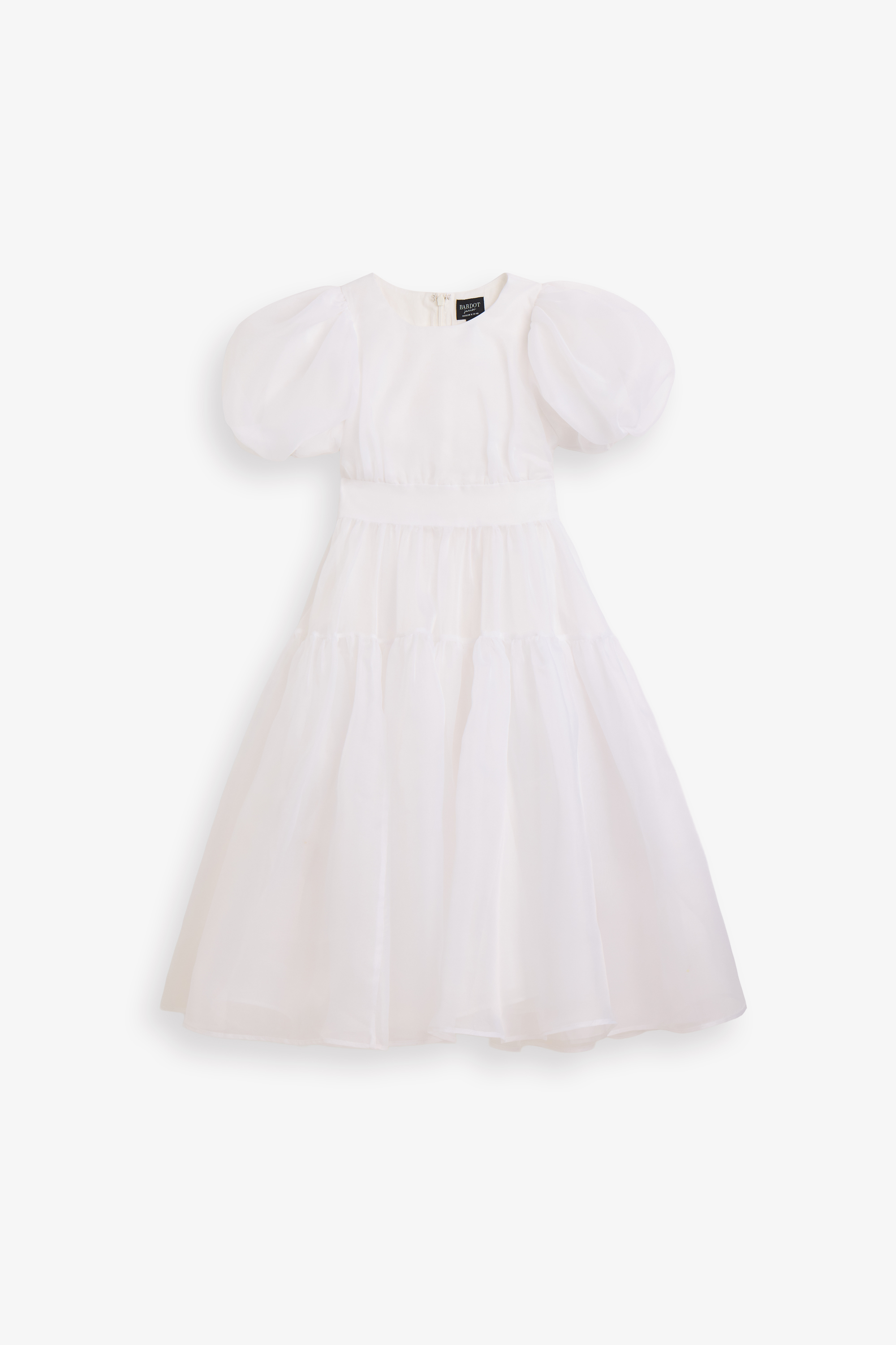 Bardot Junior Girls Zoe Organza Midi Dress In White