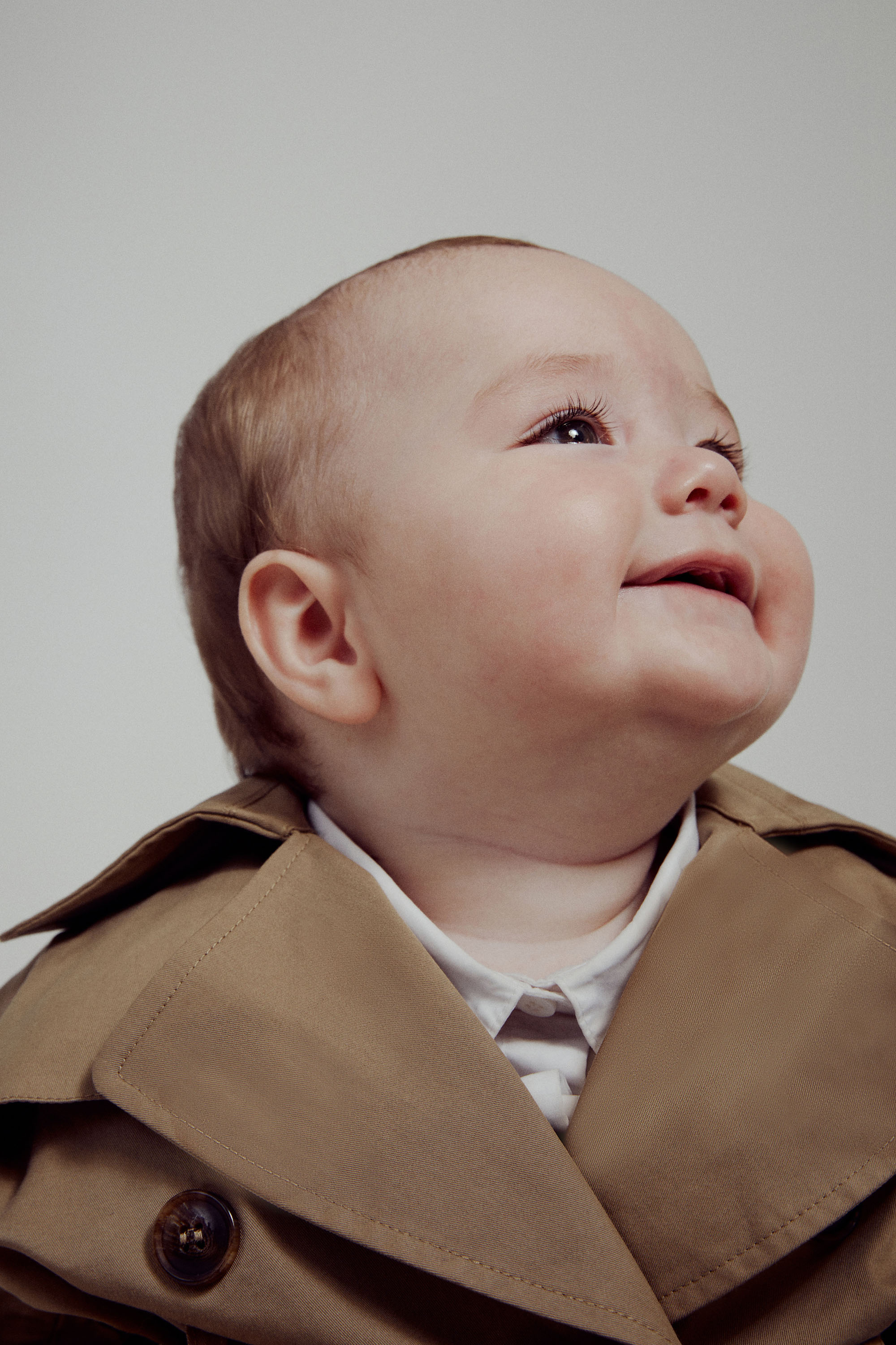 Bardot Junior Baby Boy Mason Classic Trench In Beige