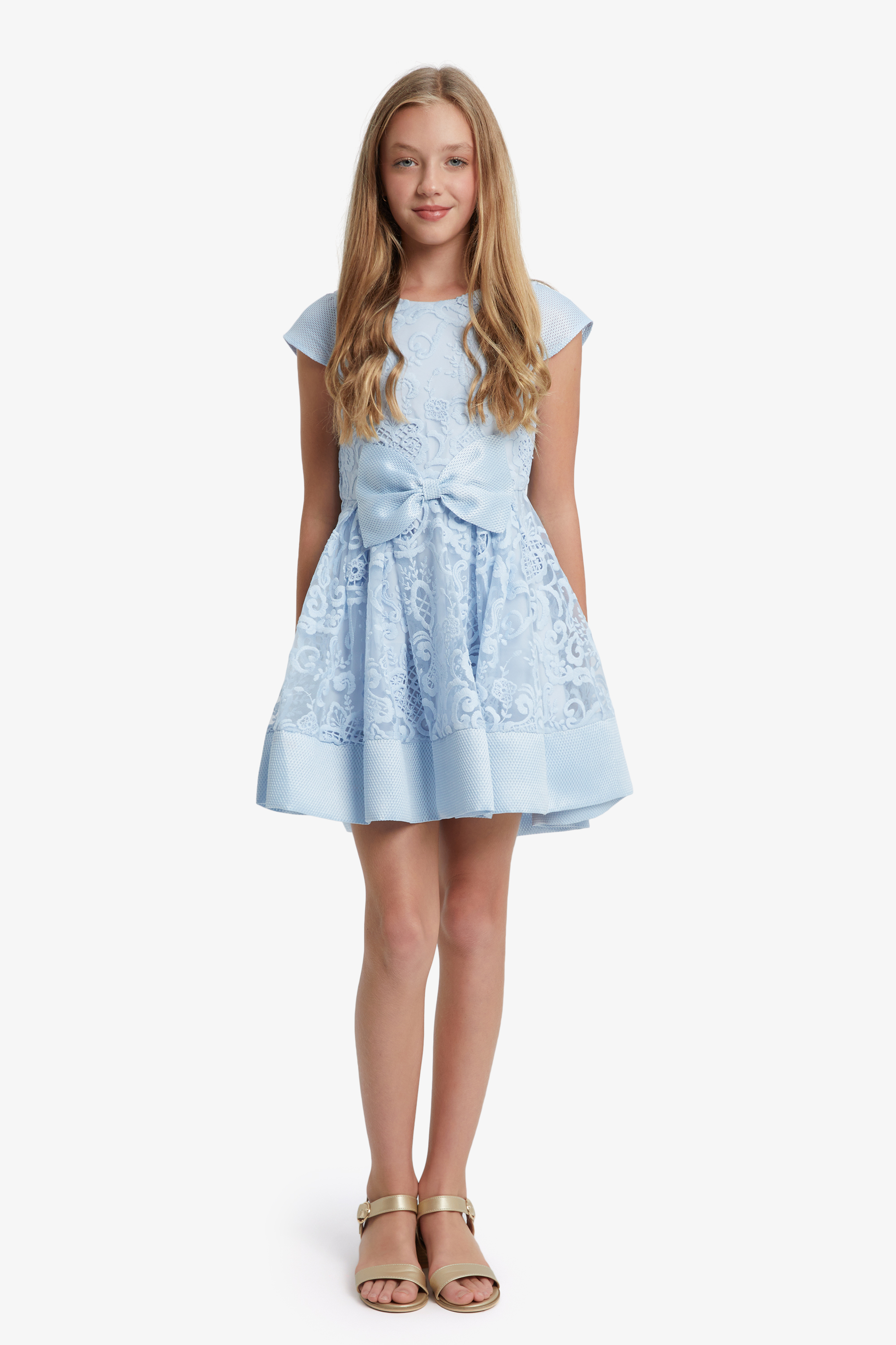 Bardot Junior Kids' Girls Ava Starlet Dress In Sky Blue | ModeSens