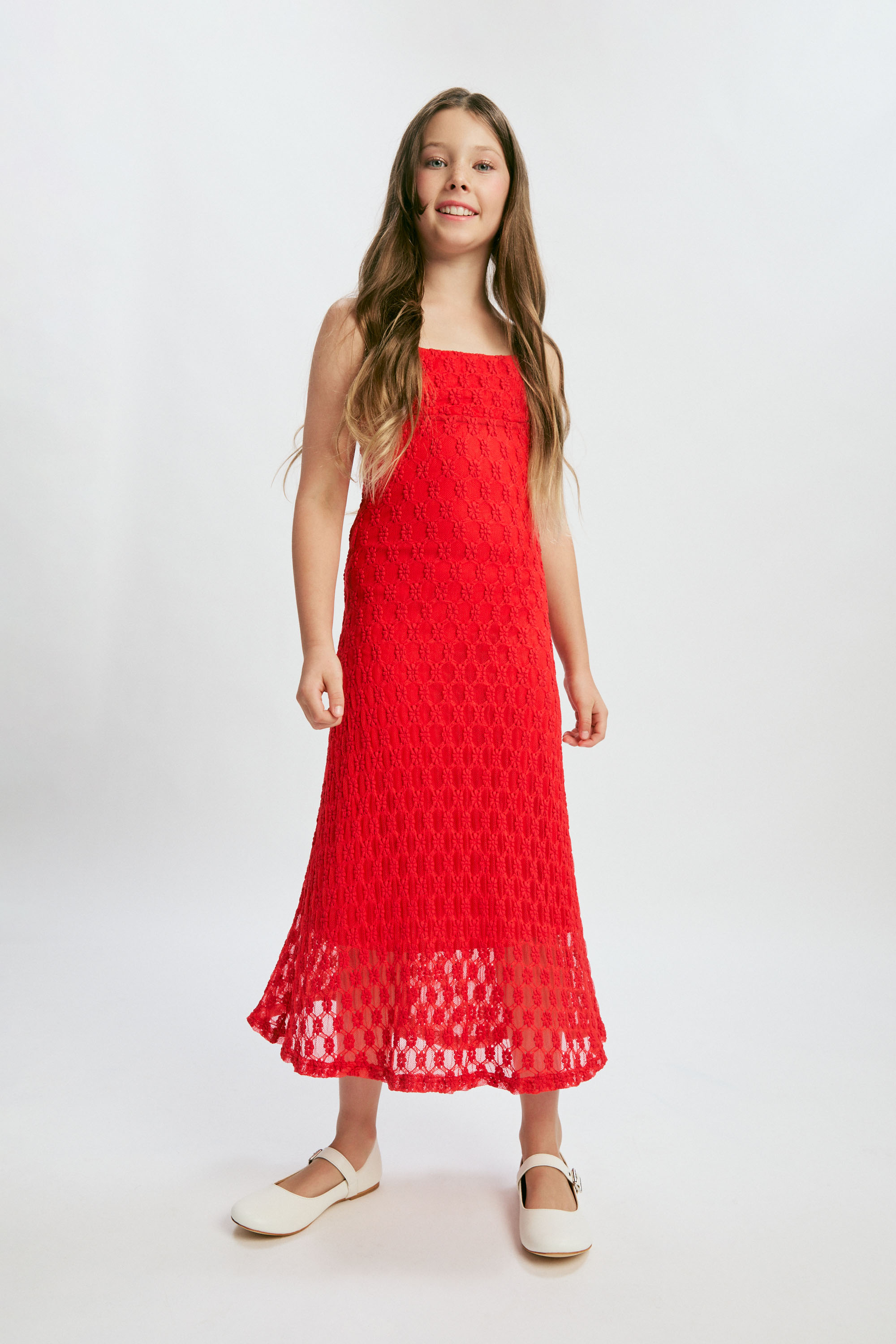 Shop Bardot Junior Girls Adoni Midi Dress In Red
