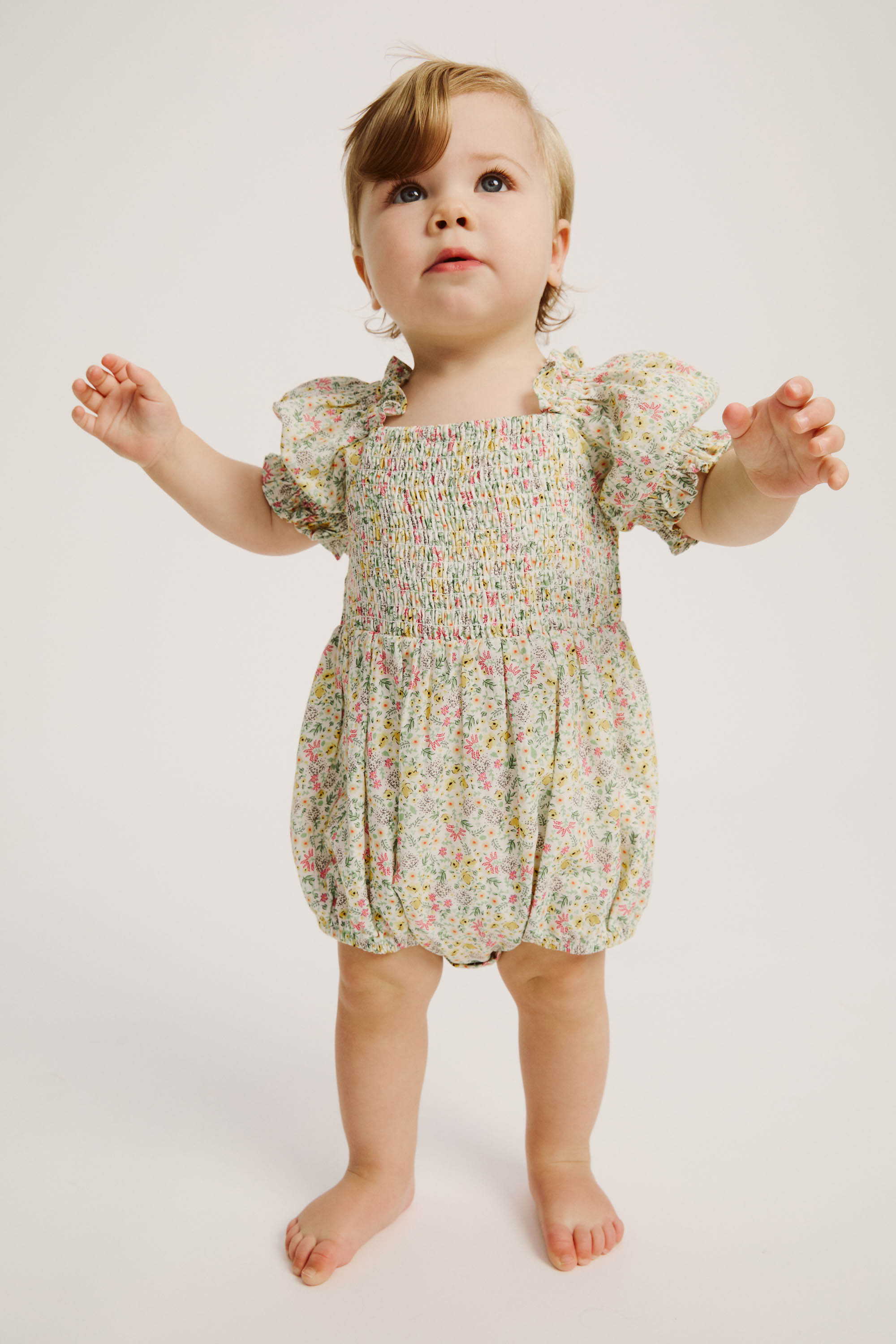 Bardot Junior Baby Girl Shirred Ditsy Floral Grow In Ditsy Grdn
