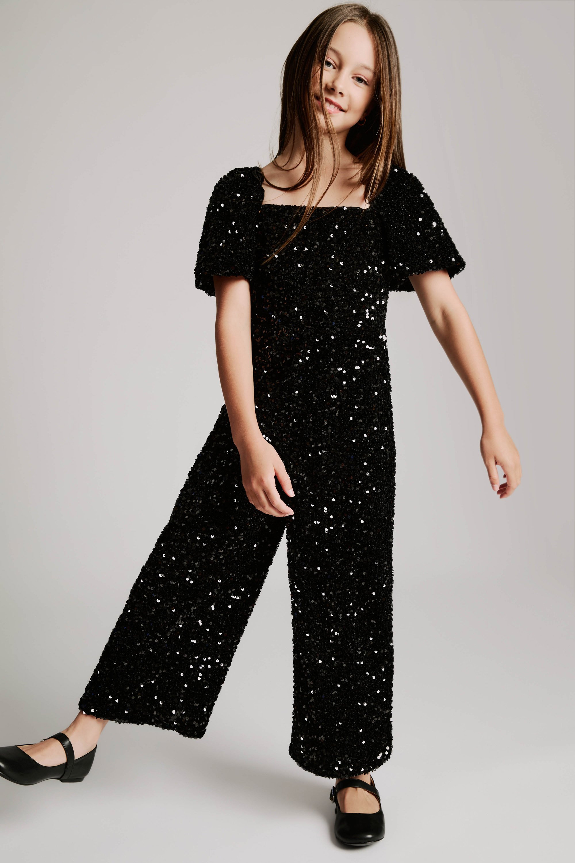 Bardot Junior Dion Sequin Jumpsuit In Black