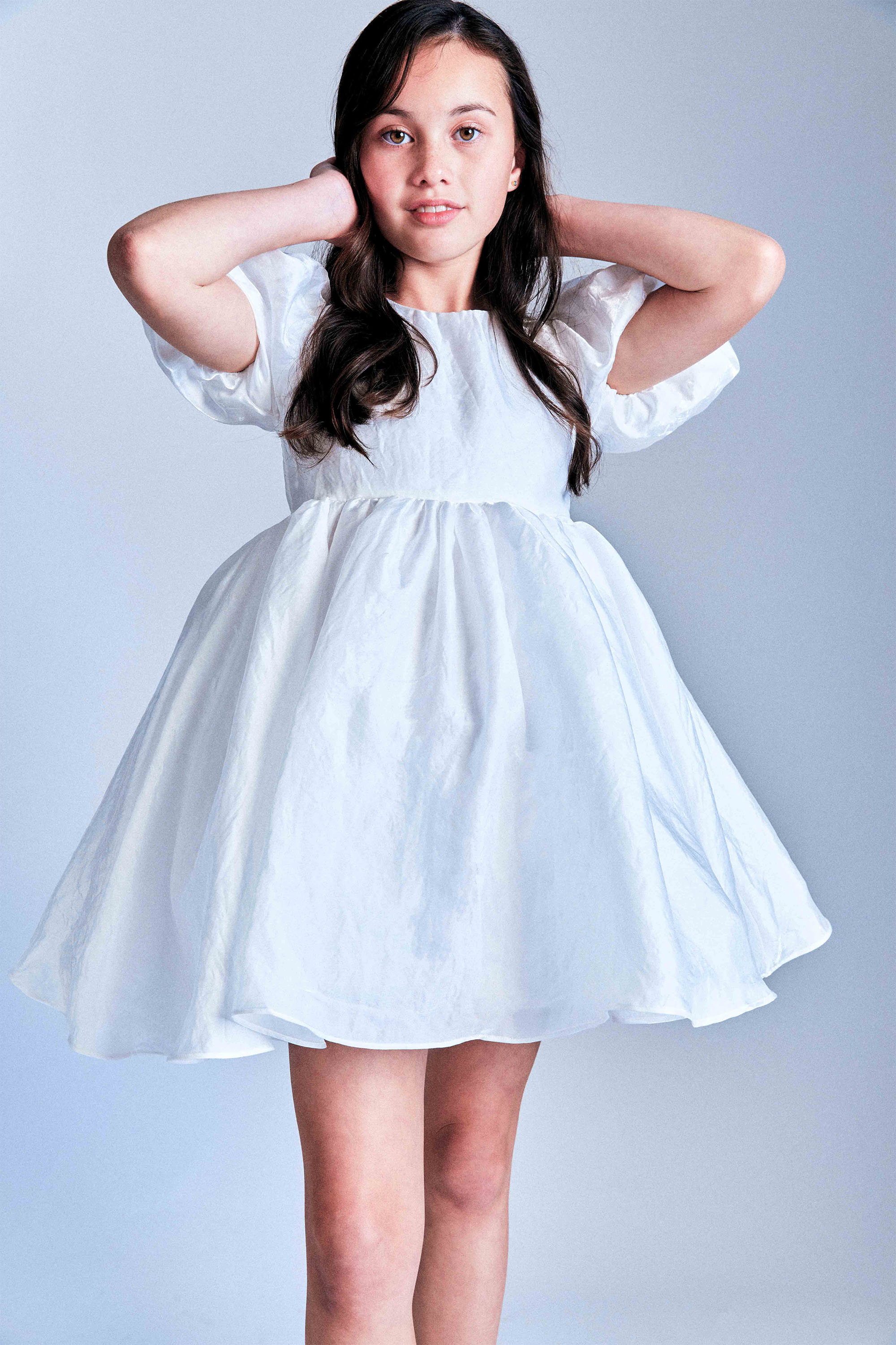 Bardot Junior Girls Juliet Mini Dress In Orchid Wht