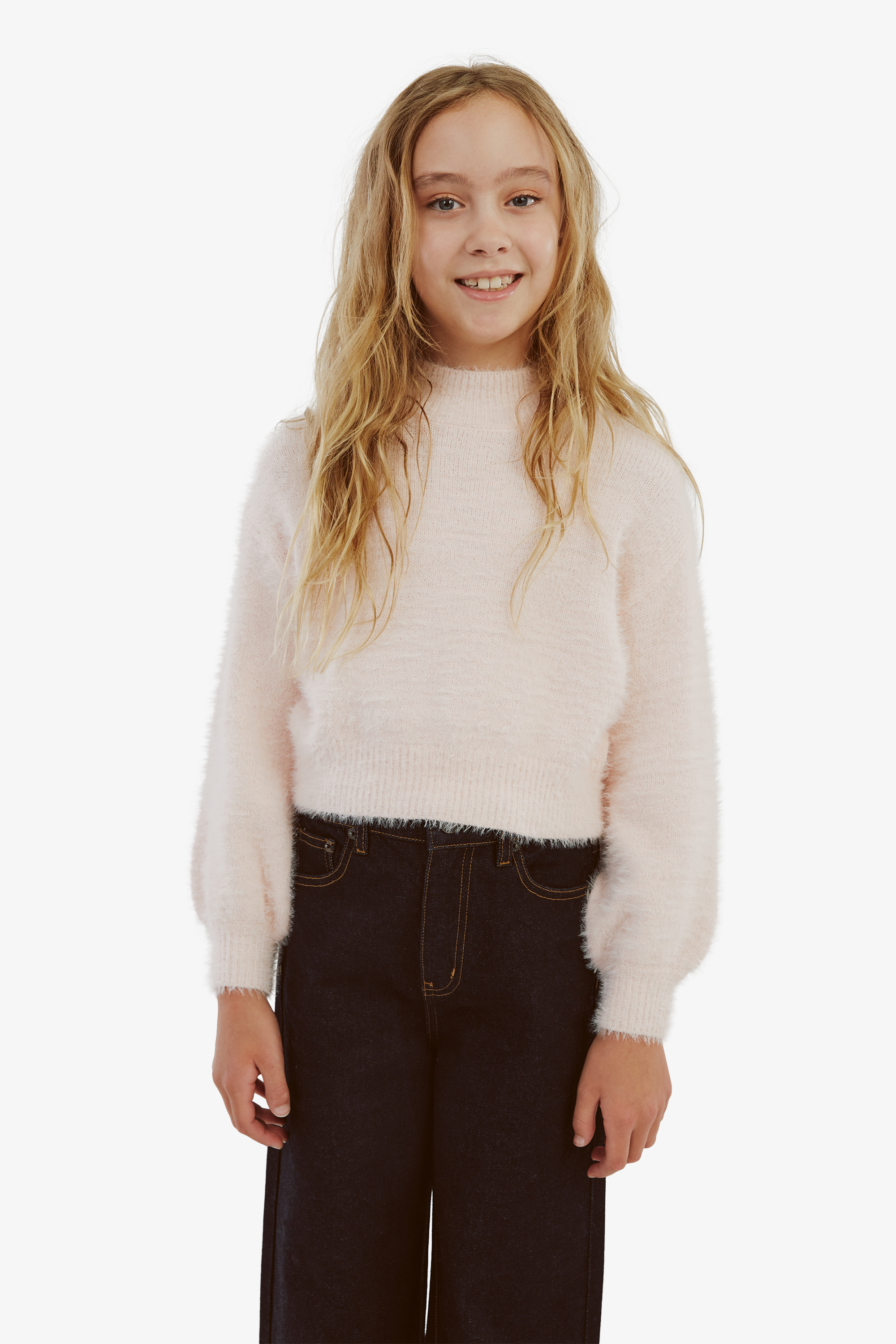 Bardot Junior Girls Bell Sleeve Knit In Peach