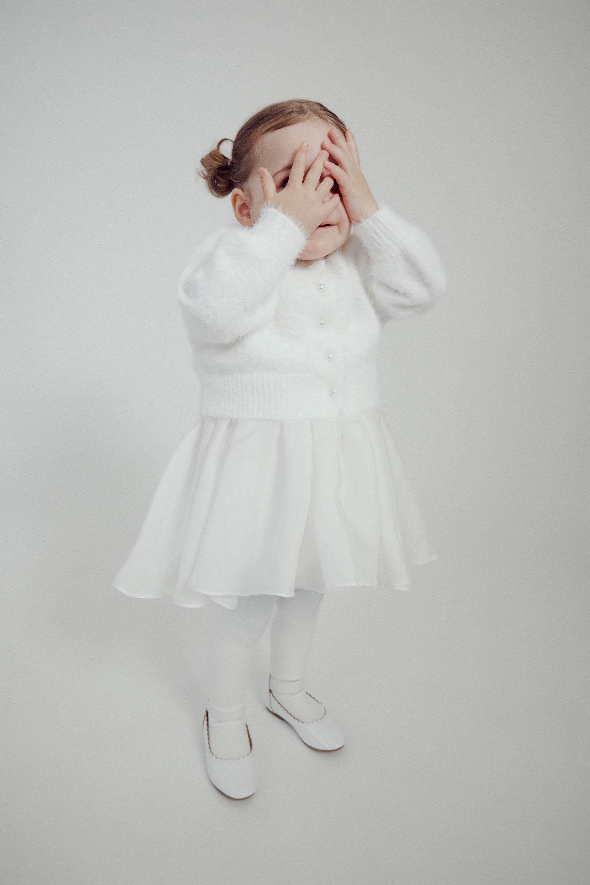 Bardot Junior Baby Girl Bell Sleeve Cardi In Ivory