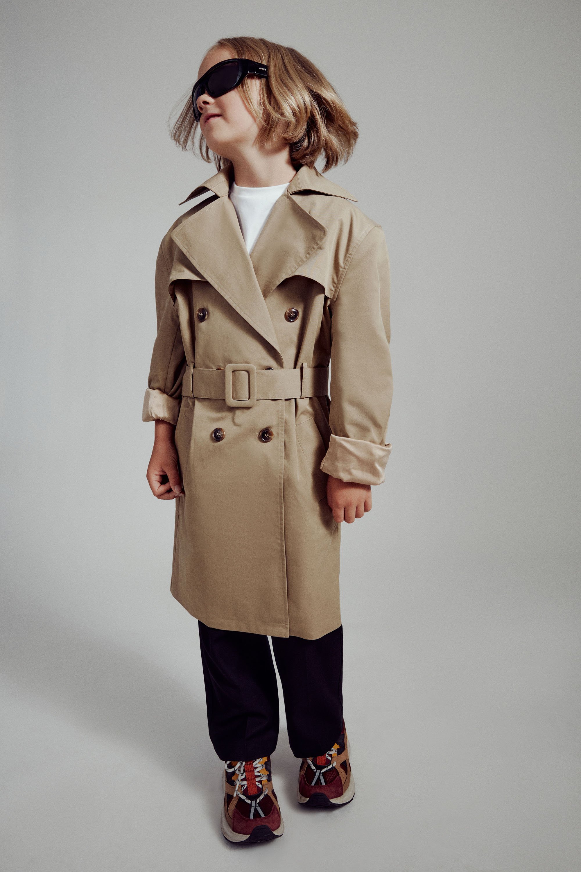 Bardot Junior Boys Mason Classic Trench In Beige