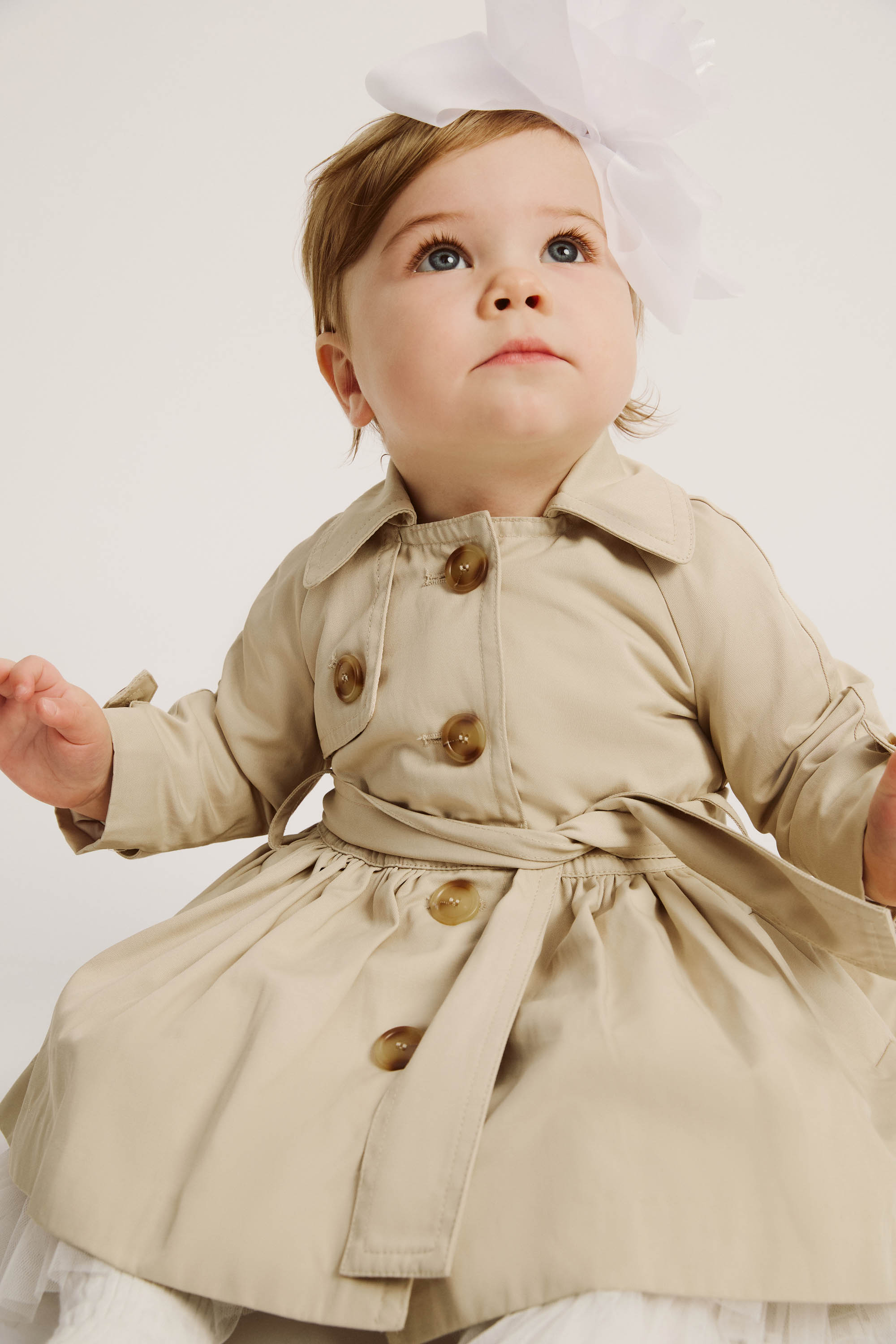 Bardot Junior Baby Lucia Classic Trench In Tan