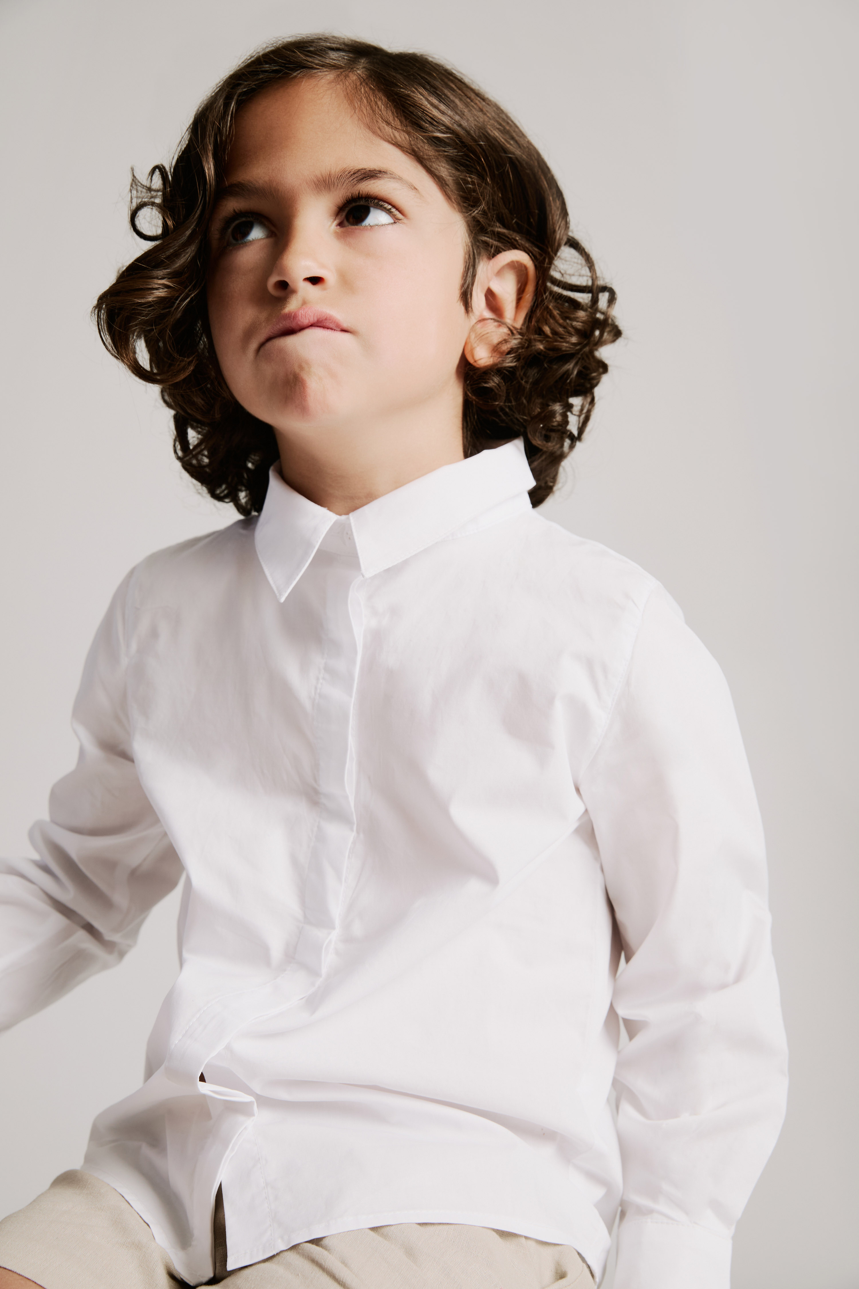 Bardot Junior Boys Lawrence Button Down Shirt In Orchid Wht